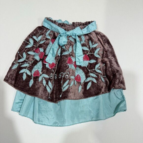 Other - Devi Girls Skirt Size 2T Colorful Belted Waist Tie Lined
